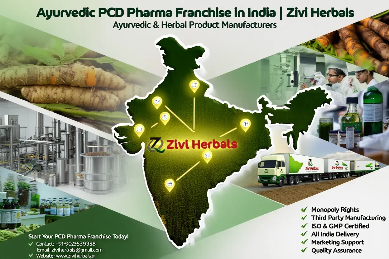 Ayurvedic PCD Pharma Franchise in India | Zivi Herbals – Ayurvedic & Herbal Product Manufacturers