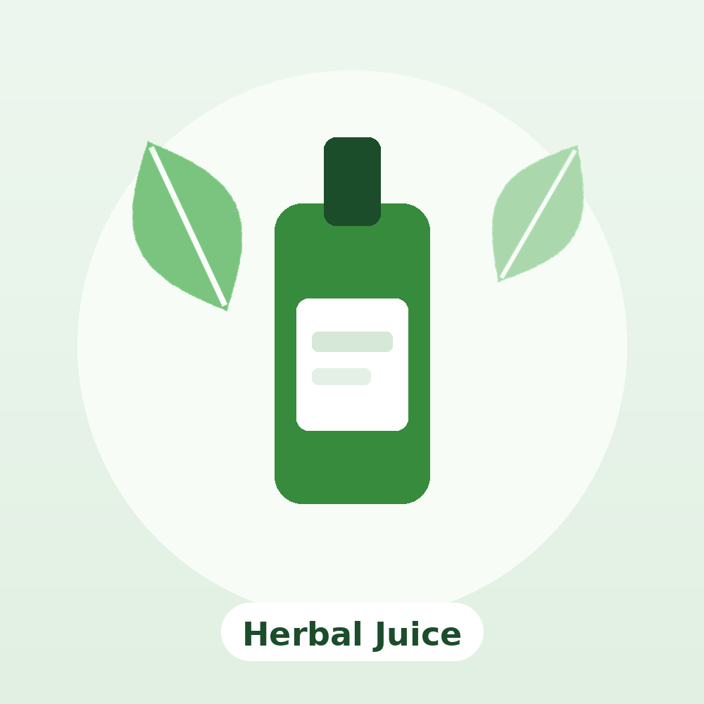 Herbal Juices — Ayurvedic product illustration