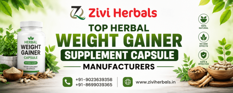 Top Herbal Weight Gainer Supplement Capsule Manufacturers